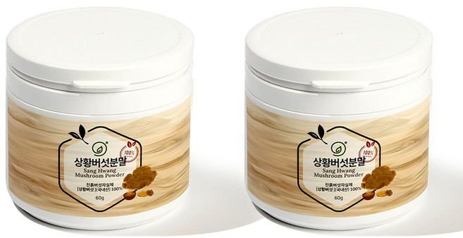 휴나인 100% 국내산 상황 버섯 분말 가루 60g, 2개