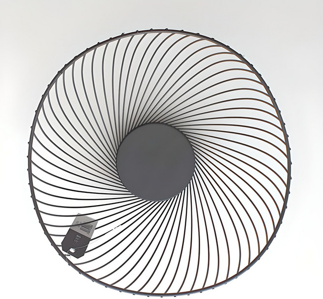 더이쁨 철제 다용도 바구니 회오리, 블랙(EP-1035), 1개