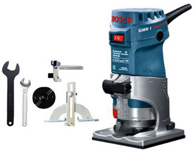 보쉬 GMR1 트리머 550W 목공 홈파기, 1세트