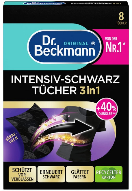 닥터베크만 블랙전용시트, 8개, 1매입, 블랙