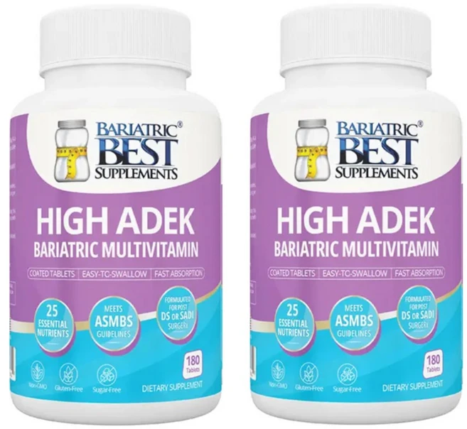 Bariatric 멀티비타민 ADEK 리뉴얼 180정 x2, 2개 - 쿠팡