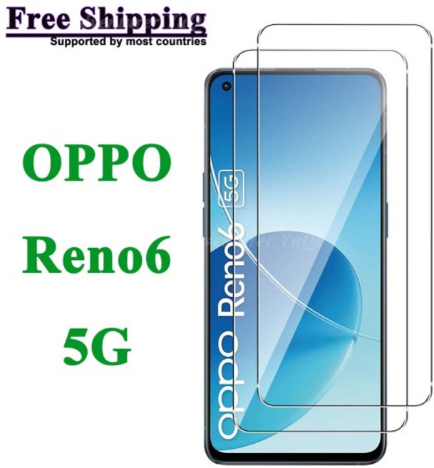 호환 보호 필름 OPPO Reno6 5G용 화면 보호기 강화 유리 알루미늄 HD 크리스탈 9H 투명 안티 스크래치 케, 01 번들 20, 01 for OPPO Reno6 5G