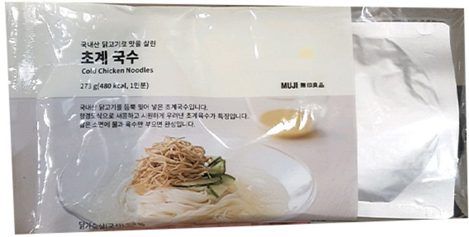 무인양품 초계국수, 1개, 273g