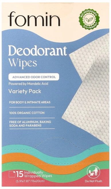 포민 데오도란트 물티슈 버라이어티팩 15매 FMM-20913 - 쿠팡