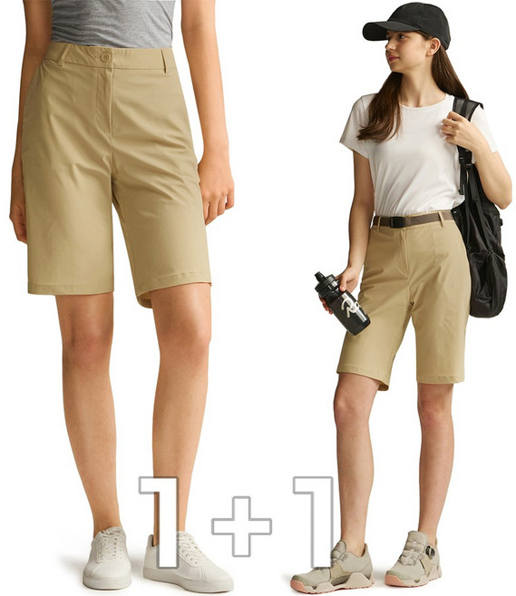 [1+1] CQR 여성 아웃도어 버뮤다 스판 반바지