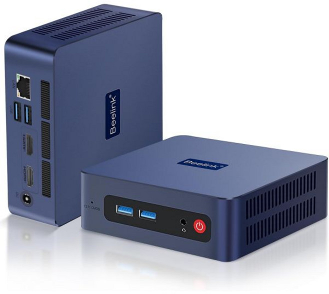 Beelink 비링크 SER5 미니 PC AMD Ryzen 5 5500U 6코어 12T 최대 4.0GHz 32GB DDR4 RAM 500GB M.2 2280 SSD를 탑재한 컴, AMD R3-3200u/16G+500GB