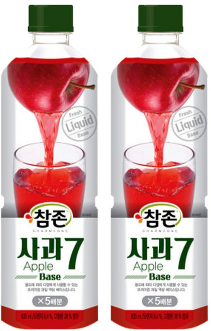 참존식품 사과7베이스 835ml, 2개