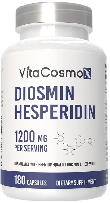 VitaCosmoX 디오스민 헤스페리딘 1200mg 캡슐 180정, 1개 - 쿠팡