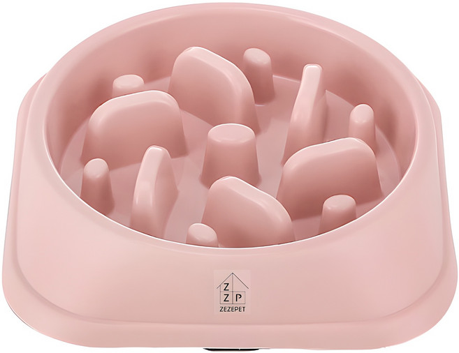 제제펫 파스텔 애완동물용 식기, 핑크, 1개