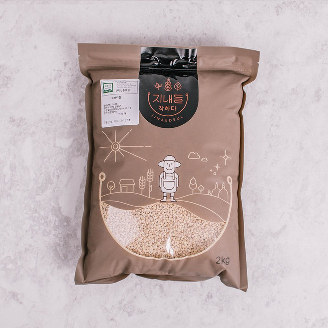 영광 유기농 햇 찰보리쌀(누리찰보리쌀), 2개, 2kg