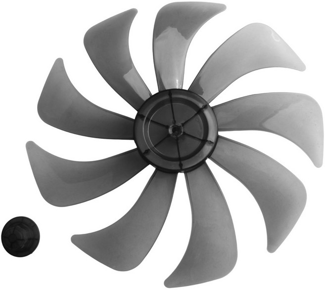 14인치 바닥 선풍기 탁상용 날개 너트 커버 가정용 무소음 플라스틱 프로펠러 7/9/15개, 01 CHINA, 1개, 9 blade