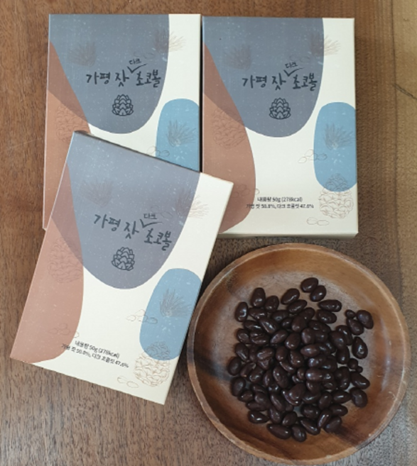 가평잣 밀크 다크 새싹보리 초코볼, 다크초코볼, 1개