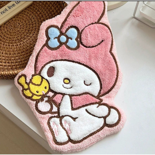 산리오 캐릭터 주방 고리 핸드타올 / 다용도 핸드타올 수건, 1개, 마이멜로디