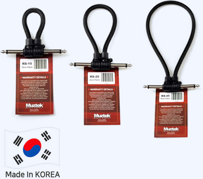 뮤즈텍 RS 이펙터 패치 케이블 15Cm 20Cm 25Cm 30Cm 45Cm 60Cm 길이에 맞게, RS-45 (45Cm), 1개