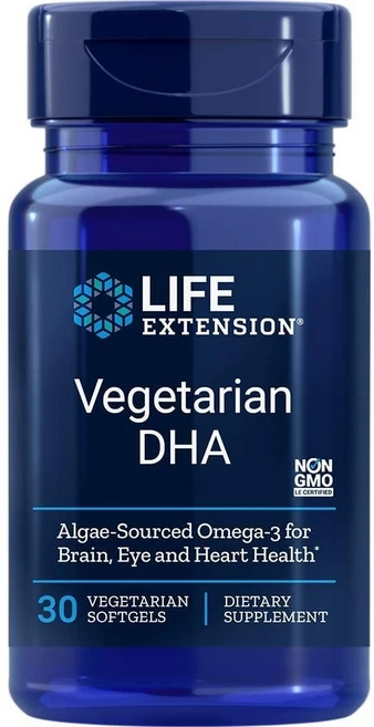 라이프익스텐션 식물성 DHA 베지테리안 소프트젤, 1개, 30정 - 쿠팡