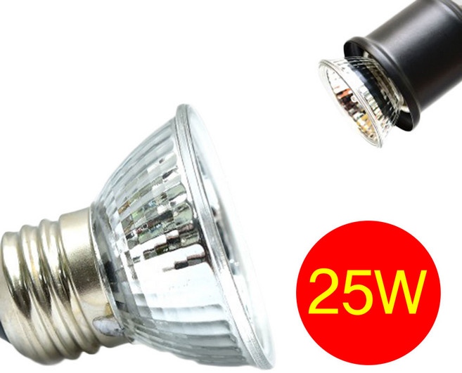 리글라스 UVA UVB 할로겐램프 25W 거북이 파충류 등갓용, 1개