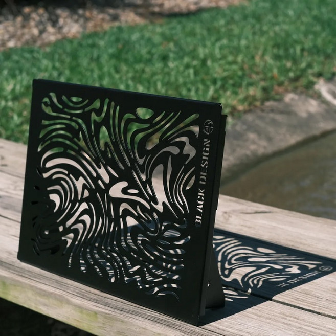 Black design 連接鐵板/延伸桌板 鐵製版 標準 (36x25) 墨流風格 BL086, 1個