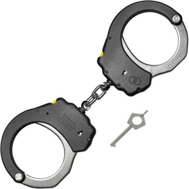 수갑 촬영 연극 ASP 울트라 더블 잠금 체인 단조 알루미늄 전술 장비용 전문가용, Steel Bow, Ultra Plus 1 Pawl