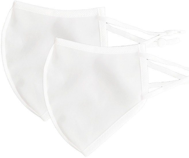 두나인 국산 숨쉬기 편한 방수 수영장 스포츠 골프 마스크 2매, 화이트