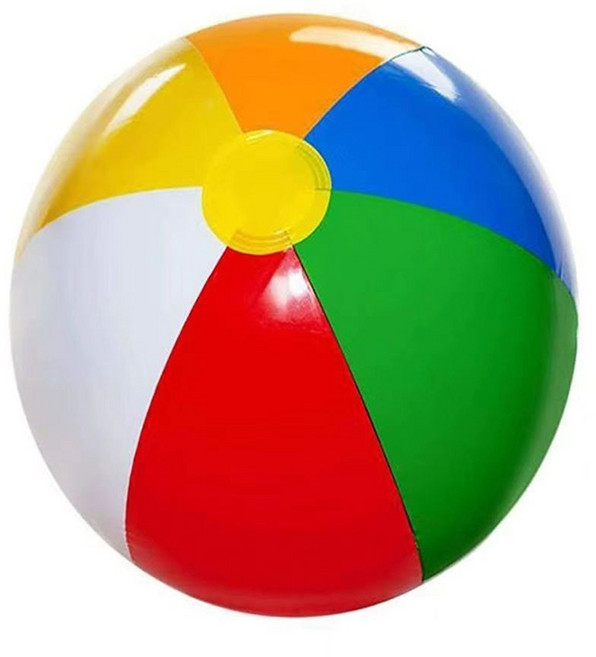 픽커스 원형 2중마개 물놀이공 큰 사이즈 비치볼, 대형, 1개, 컬러, 50cm
