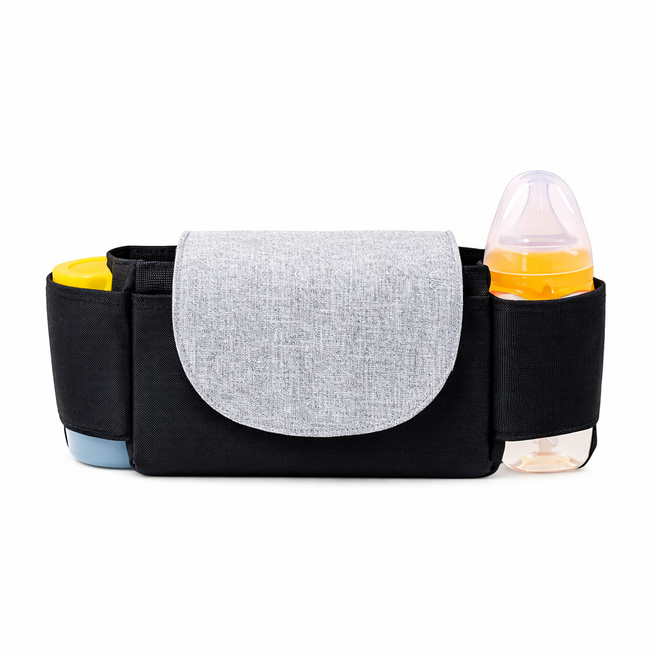 유모차 핸들가방 수납 정리함 기저귀 유모차가방, 1개, 블랙