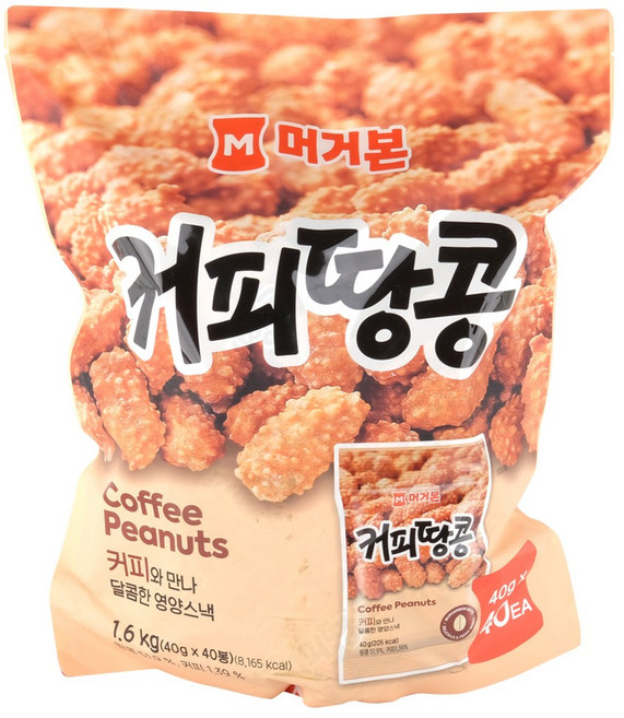 머거본 커피 땅콩 1600G 40GX40 코스트코, 40g, 40개