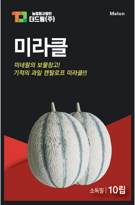 멜론씨앗 미라클 칸탈로프멜론 미네랄함유 오렌지과육 10립, 1개, 500g