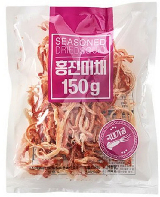 홍진미 오징어채, 2개, 150g