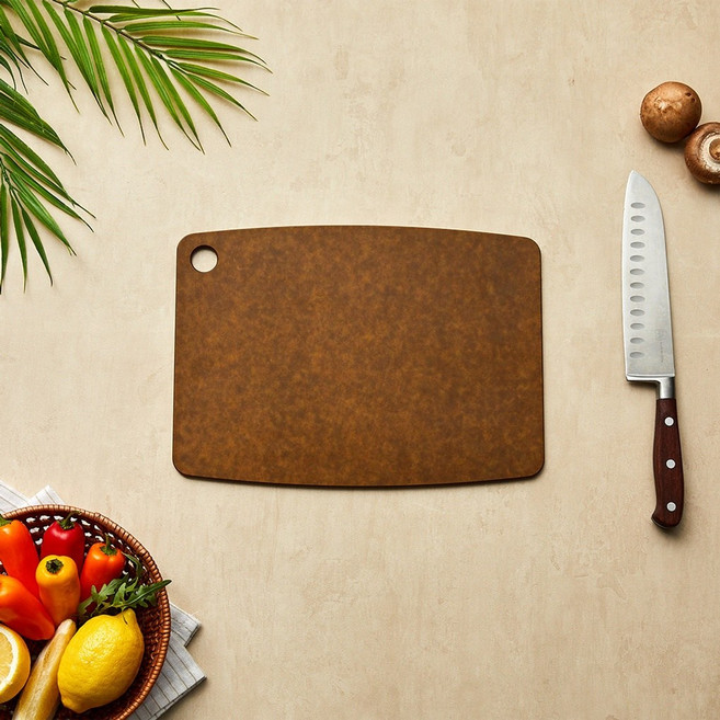 모던하우스 항균 압축 나무도마 M 30X21.5CM 브라운 CK1824008, 1개