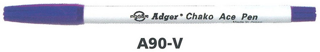 【文具通】Adger Chako Ace Pen Twin Marker 記號 消字筆 消失筆 A12900, 1個, 單頭 紫色 A90-V, 紫色