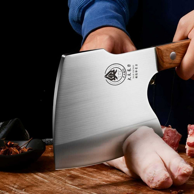 중식도 뼈 정육 고기 칼 특수칼 두꺼운 뼈를 자르는, 1개, 상세 페이지 참고