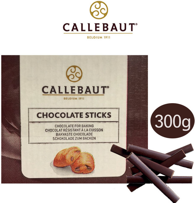 칼리바우트 다크초콜릿 스틱 300g 깔리바우트 페이스트리 페스추리 브리오슈 생지 뺑오쇼콜라 초코스틱 크로와상 페스츄리, 1개