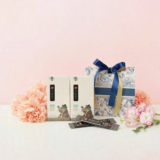 국내 최초 144시간 숙성한 국산 도라지고 스틱 어버이날 선생님 환절기 건강 선물 포장, 2박스, 100g