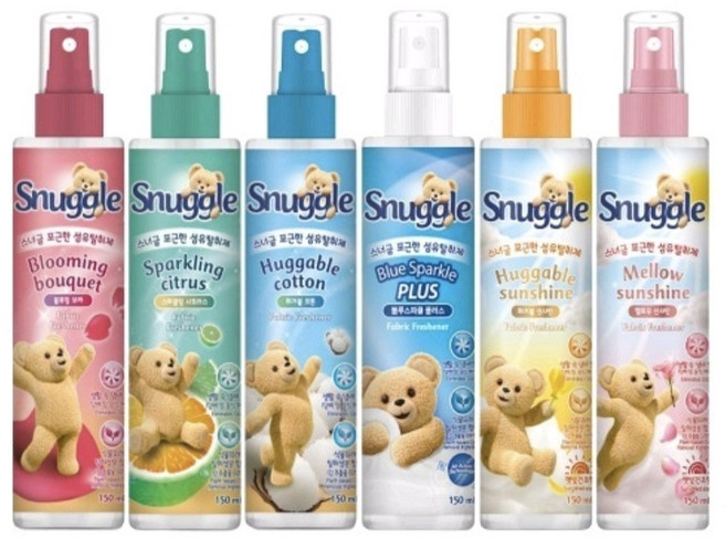 스너글 오리지널 섬유 탈취제 150ml 6종세트, 1개