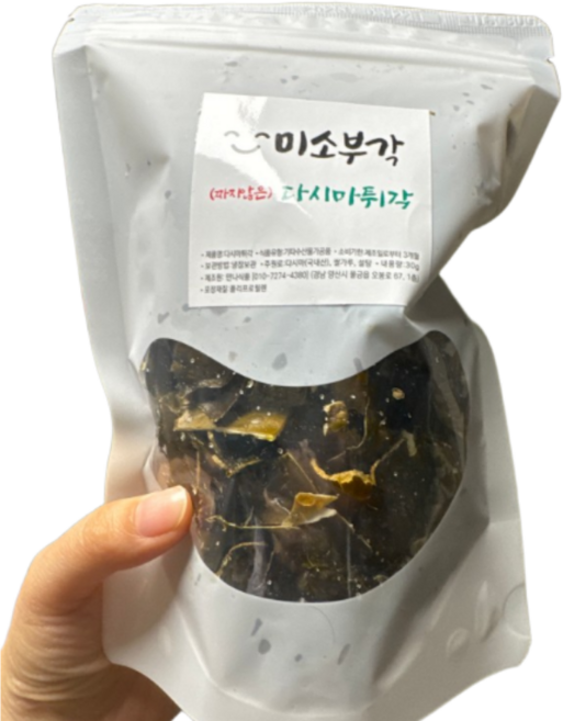 미소부각 "짜지않은" 다시마튀각, 30g, 8개