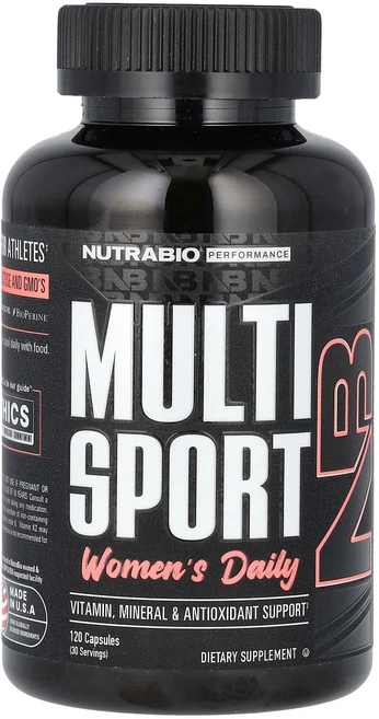 절실히 몸관리가필요한시기 NutraBio MultiSport 여성용 일일 캡슐 120정 프리미엄할인상품입니다, NutraBioMultiSport여성용일일캡슐120정, 1개 - 쿠팡