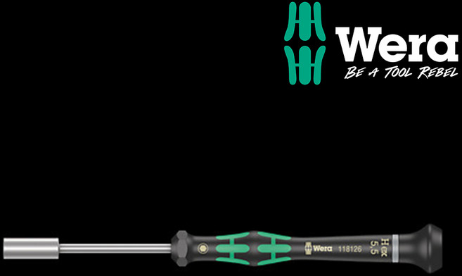 WERA tools 베라 공구 2069 전자 정밀 너트 드라이버, 1개