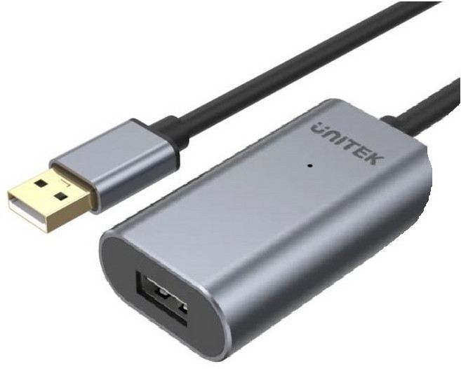 UNITEK USB2.0信號放大延長線 高速傳輸 穩定信號, 5m, 1個