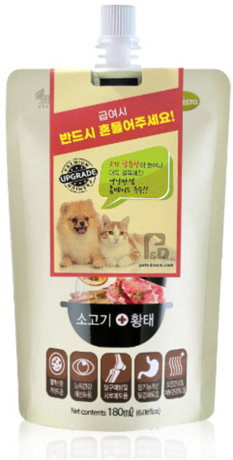 헬시브로스 프리미엄 육수 고양이 강아지보양식, 뼈/관절강화, 180ml, 1개