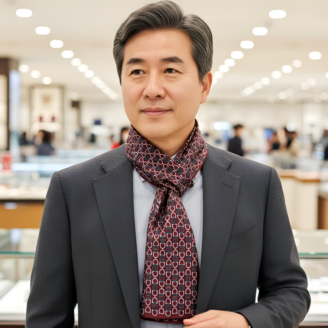 닥스 남여공용 실크 스카프