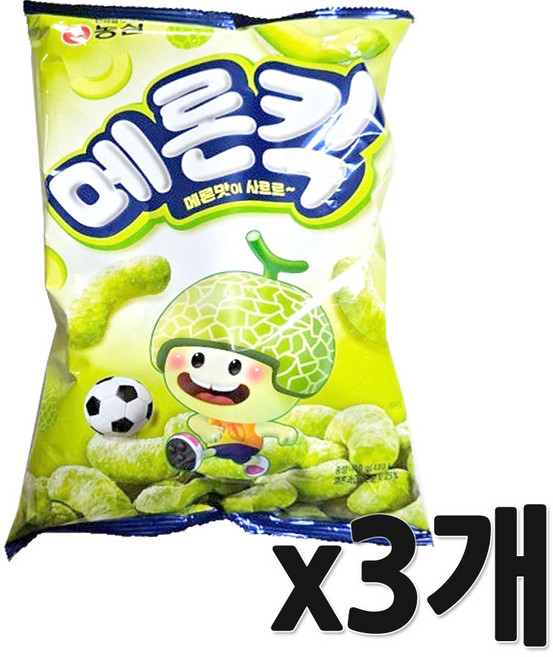 농심 메론킥, 60g, 3개