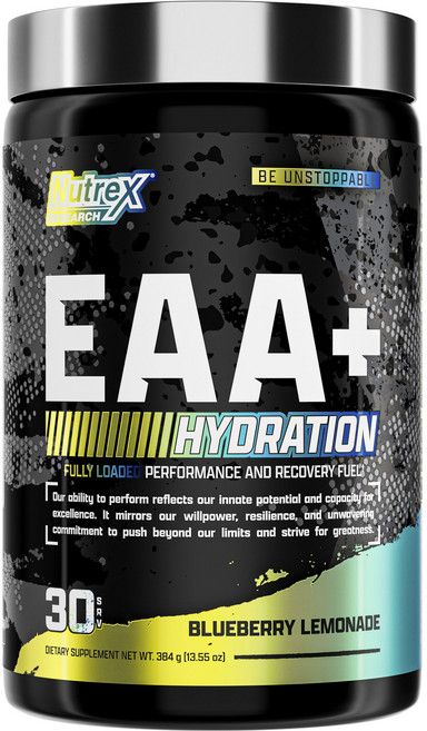 뉴트렉스리서치 EAA + 하이드레이션 블루베리 레모네이드, 384g, 1개