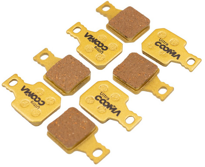 Magura 8 R 8 P 8 S 패드용 자전거 디스크 브레이크 패드 MT5 MT7 캘리퍼스 4쌍 골드 풀 메탈