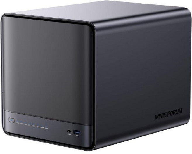 미니스포룸 데스크톱 NAS N5 Pro 네트워크 연결 스토리지 5 베이 AMD 라이젠 AI 9 HX PRO 37012C24T 128GB SSD DDR5 RAM 110Gbe 15, N5-Pro-P370(96ECC+128)
