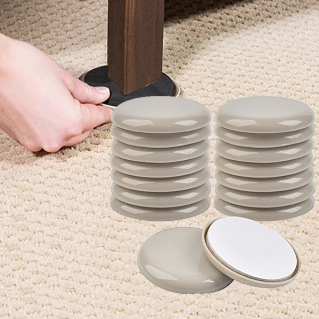 가구 슬라이딩 패드 24P 잘 밀리는 가구이동 슬라이더 소음방지, 1세트