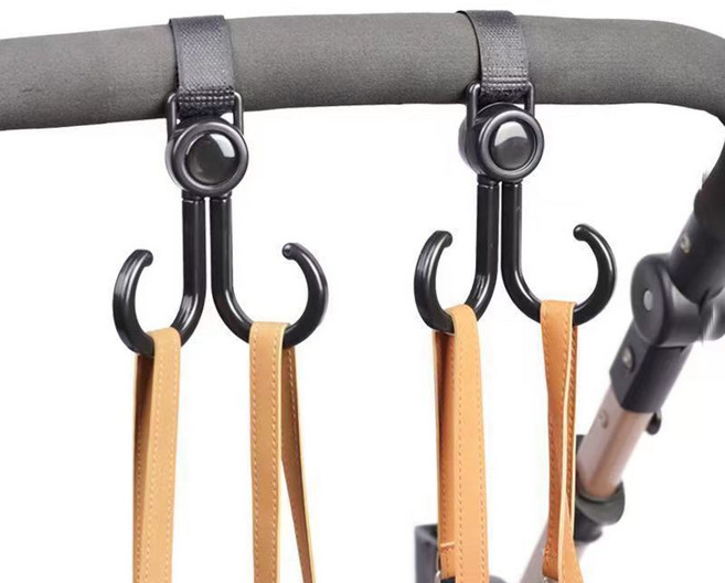 롤링페이퍼 유모차걸이 자전거고리 자동차 가방걸이 오토바이후크, 2개