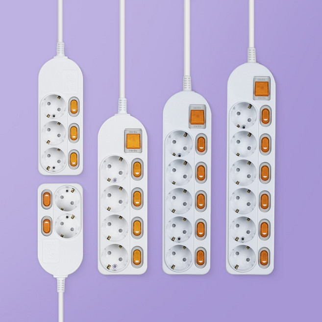 국산 안전 멀티탭 4구 1.5m 과부하 차단 개별 스위치 접지 세탁기 건조기 멀티콘센트, 06_통합스위치 4구, 화이트 1.5m MG415, 1개, 화이트