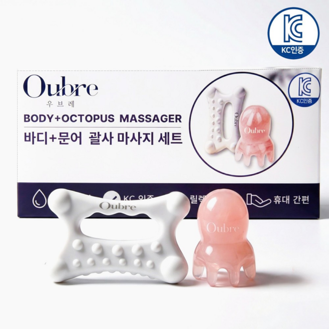 우브레 괄사 얼굴 바디 KC인증 1+1, 혼합, 1개
