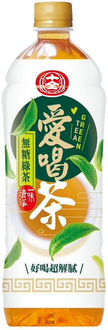 十全愛喝茶 無糖綠茶 900ml, 1個, 12個裝