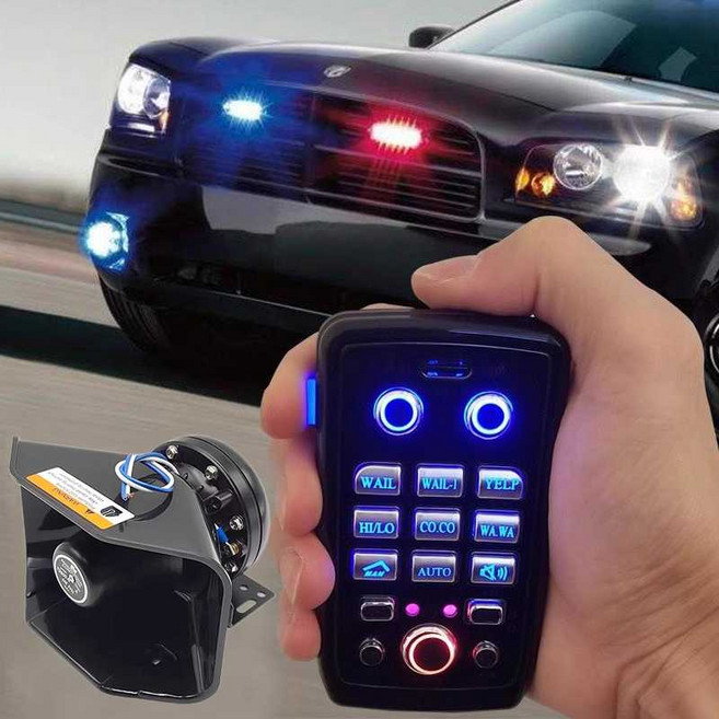 미니 큐브 싸이렌 앰프 긴급출동 경보 경찰 경적 12v, 400w 전면형, 1개, 400w 전면형